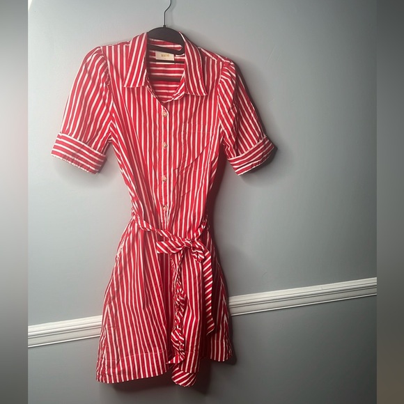 Anthropologie Maeve Kiana Striped Shirt Dress Size XS - Picture 2 of 9